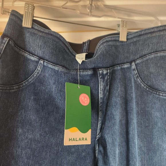 HalaraMagic™ High Waisted Back Side Pocket Stretchy Knit Denim Casual Leggings - Picture 1 of 5